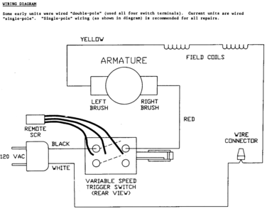 Default 2 Diagram and Parts List for 9637 Type 1 Porter Cable Reciprocating Saw